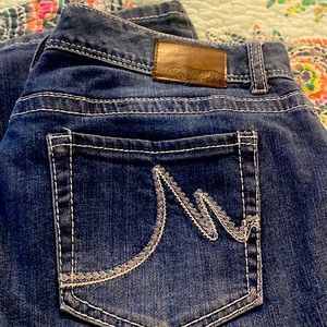 3 pairs of Maurice’s Jeans size 11/12  short  great condition pet free home